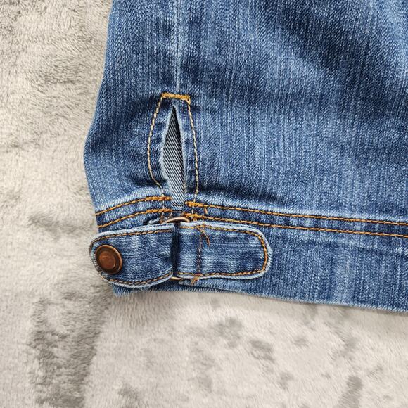 Vintage 90s Nobo No Boundaries Jeans Womens 9 Juniors Low Rise Capri Snap Hem - Picture 3 of 13